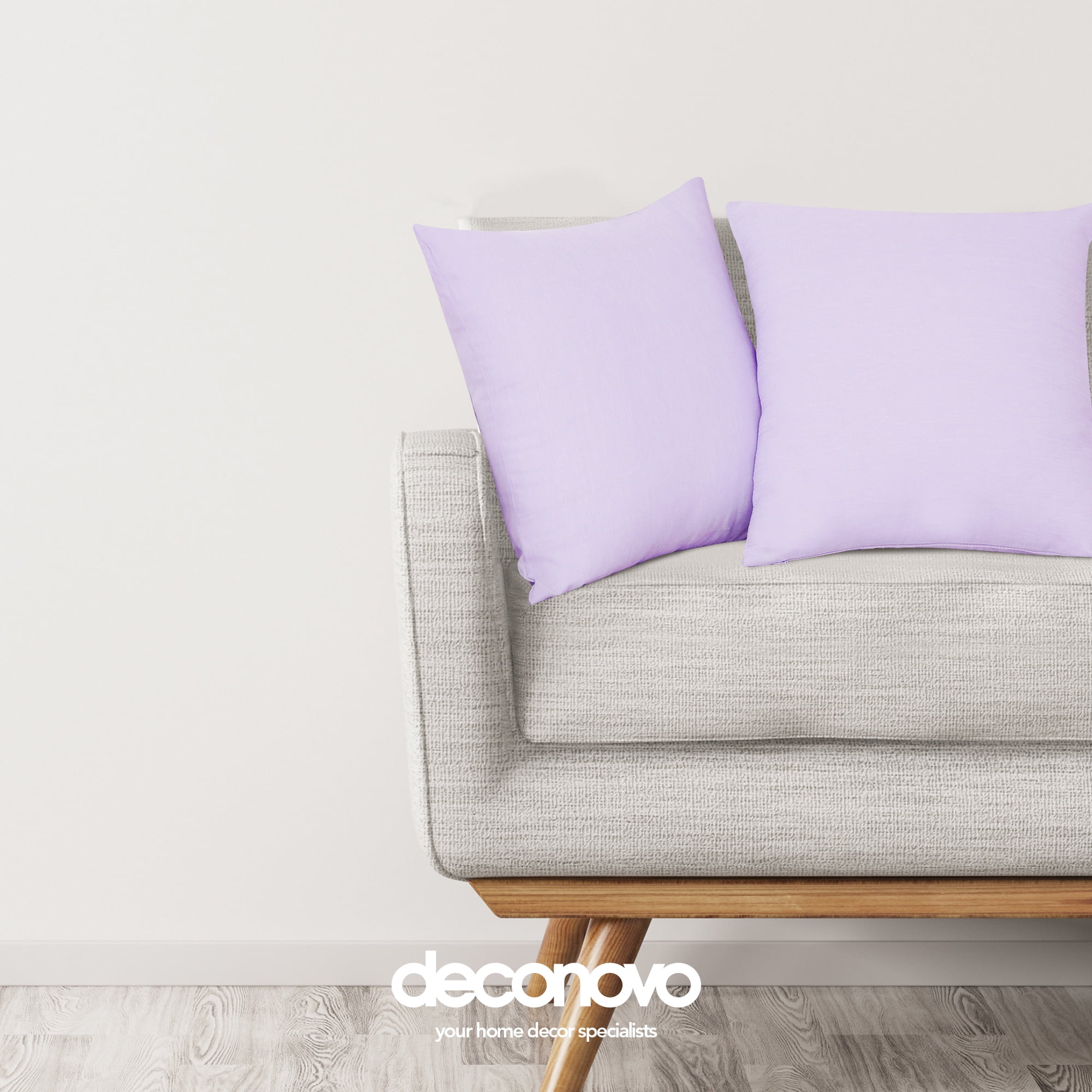 Deconovo Throw Pillow Covers Faux Linen Pillow Sham Blank Cushion Cover