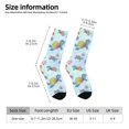 thumbnail image 2 of Balery Colorful Sea Turtle Pattern Crew Socks Unisex– Soft & Breathable Socks for Men & Women, One-Size Fits Most (US 5-11), Comfortable & Durable for Daily Wear, 2 of 6