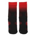 thumbnail image 1 of Men's Sports Socks, Elite Basketball Socks, Cushioned, Thick, Breathable and Non-Slip, Size L 37-45, Black and Red, 1 of 4