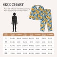 thumbnail image 4 of Naloa Ocean Wave Sunflower Pajamas for Women Set, Womens Pajama Sets, Lounge Sets for Women, 2pjs for Women-Large, 4 of 7
