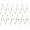U.S. Art Supply 64" Torrey Wooden A-Frame Tripod Artist Floor Easel (Pack of 12), Adjustable Tray Height, Display Stand