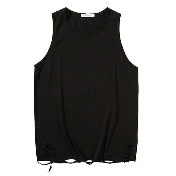 uikmnh Tank Tops Men Summer Lightweight Relaxed Fit Sleeveless Ripped Athletic Tank Top for Gym Sports and Casual Wear Size:L