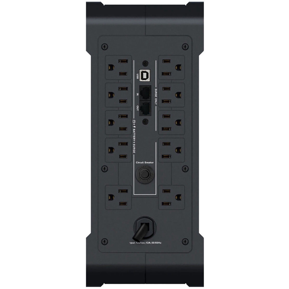 VERTIV Liebert PowerUPS 200 Standard Line Interactive 10-Outlet 1440VA/935W Surge Protector and Battery Backup UPS System