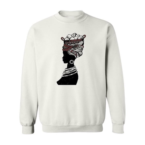 Drawing Of A Girl With A Basket Sweatshirt Women -Image by Shutterstock, Female Small