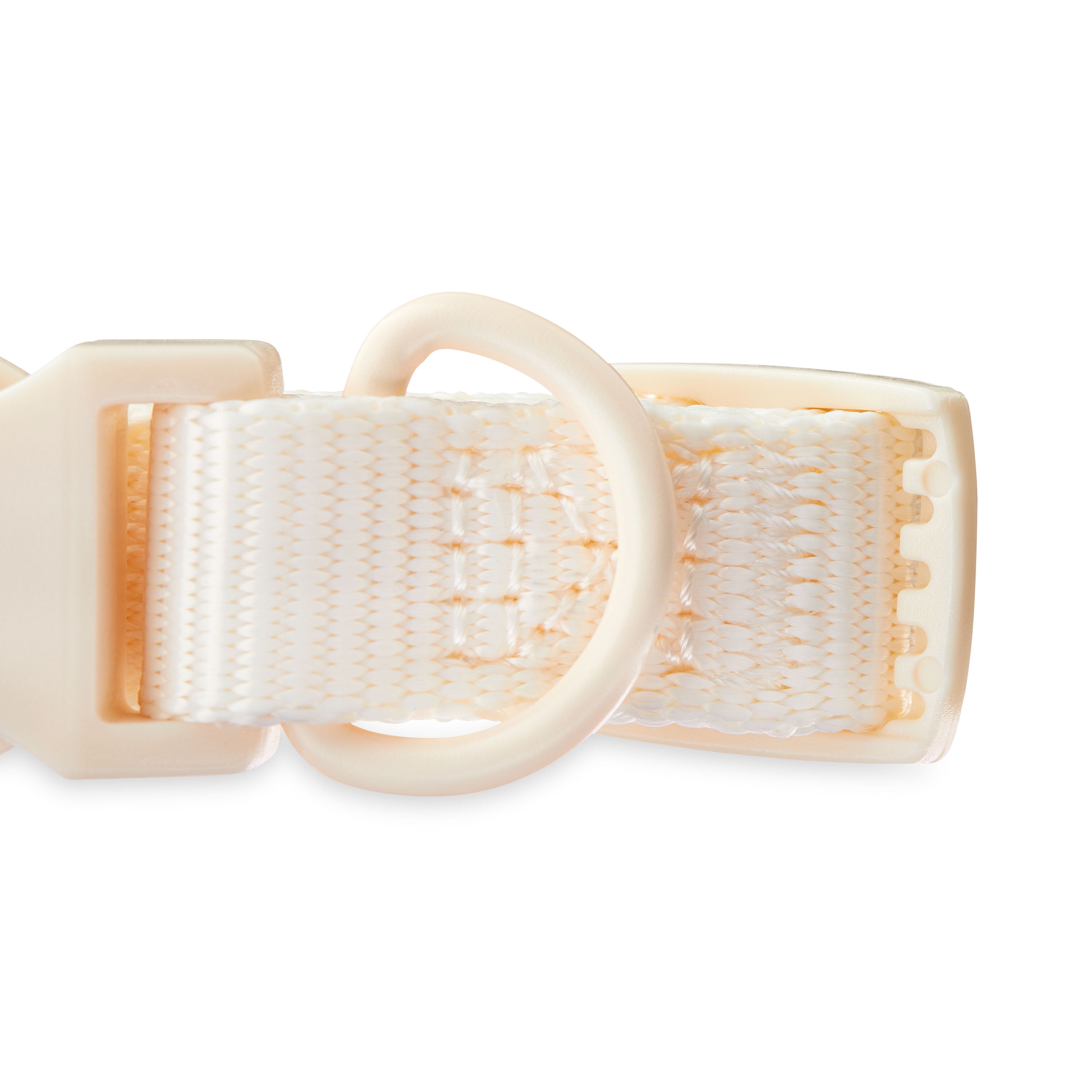 Vibrant Life Solid Adjustable Dog Collar, Cream, Small