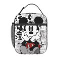 thumbnail image 1 of Adult Mickey Mouse And Minnie Mouse Lunch Bag With Zipper Waterproof And Reusable Cooler Tote Lunch Box For Office/Picnic/Work, 1 of 5