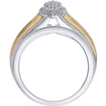 thumbnail image 3 of 1/2 Carat T.W. Diamond Sterling Silver Bridal Set, 3 of 6