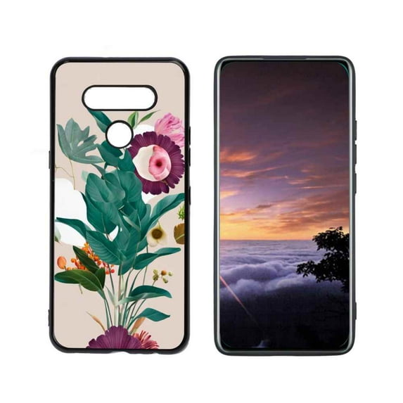 Botanical-5 Phone Case, Degined for LG K51 Case Men Women, Flexible Silicone Shockproof Case for LG K51