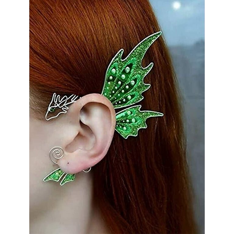 Elf Fairy Ear Cuff – Non-Piercing Leaf Design Handmade Earring For Women, Gold Alloy, Gift For Birthdays & Holidays