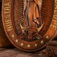thumbnail image 3 of Our Lady of Guadalupe Virgin Mary Statue Oval Catholic Medal Religious Home Decor Handmade Gift, 3 of 5