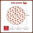 thumbnail image 2 of Fotbe Hand Drawn Strawberry Pattern Christmas Tree Skirt, Tree Skirts Plush Christmas Decorations, Christmas Tree Skirts Xmas Decorations Holiday Party Decor-30", 2 of 6