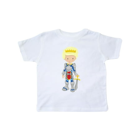 

Inktastic Boy Prince Blond Hair Knight In Shining Armor Gift Toddler Boy Girl T-Shirt