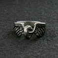 thumbnail image 3 of Hot Leathers JWR1102 Silver Wing Wheel Stainless Steel Ring 9, 3 of 4