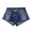 Dark Blue, variant on Gyujnb Low Rise Shorts for Women High Stretchy Micro Shorts Y2K Summer Denim Shorts,Dark Blue