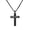 Black Hollow No Chain, variant on Pride Cross Necklace Gift for LGBTQ+ Loved One Engraved Rainbow Crucifix Pendant Stainless Steel Jewelry for Partner Coming Out or Baptism Gift Faith Love Pendant Black Rainbow No Chain