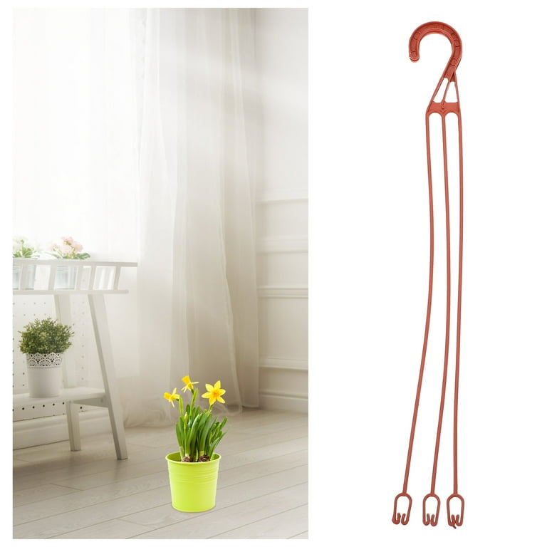 NUOLUX 25pcs Flower Pot Hook Plant Hanger Hanging Flower Pot Holder Garden Planter Hook