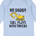 thumbnail image 4 of Inktastic Construction Daddy Still Plays with Trucks Boys or Girls Long Sleeve Baby Bodysuit, 4 of 5