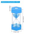 thumbnail image 2 of Uxcell 5 Min Sand Timer, Hexagon  with Plastic Cover, Count Down Sand Clock Glass Blue, 2 of 5