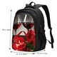 thumbnail image 5 of Balery Red Wine Rose Mochila con carga USB para hombre y mujer - Mochila impermeable y antirrobo para laptop con puerto USB para viajes, trabajo, 5 of 7