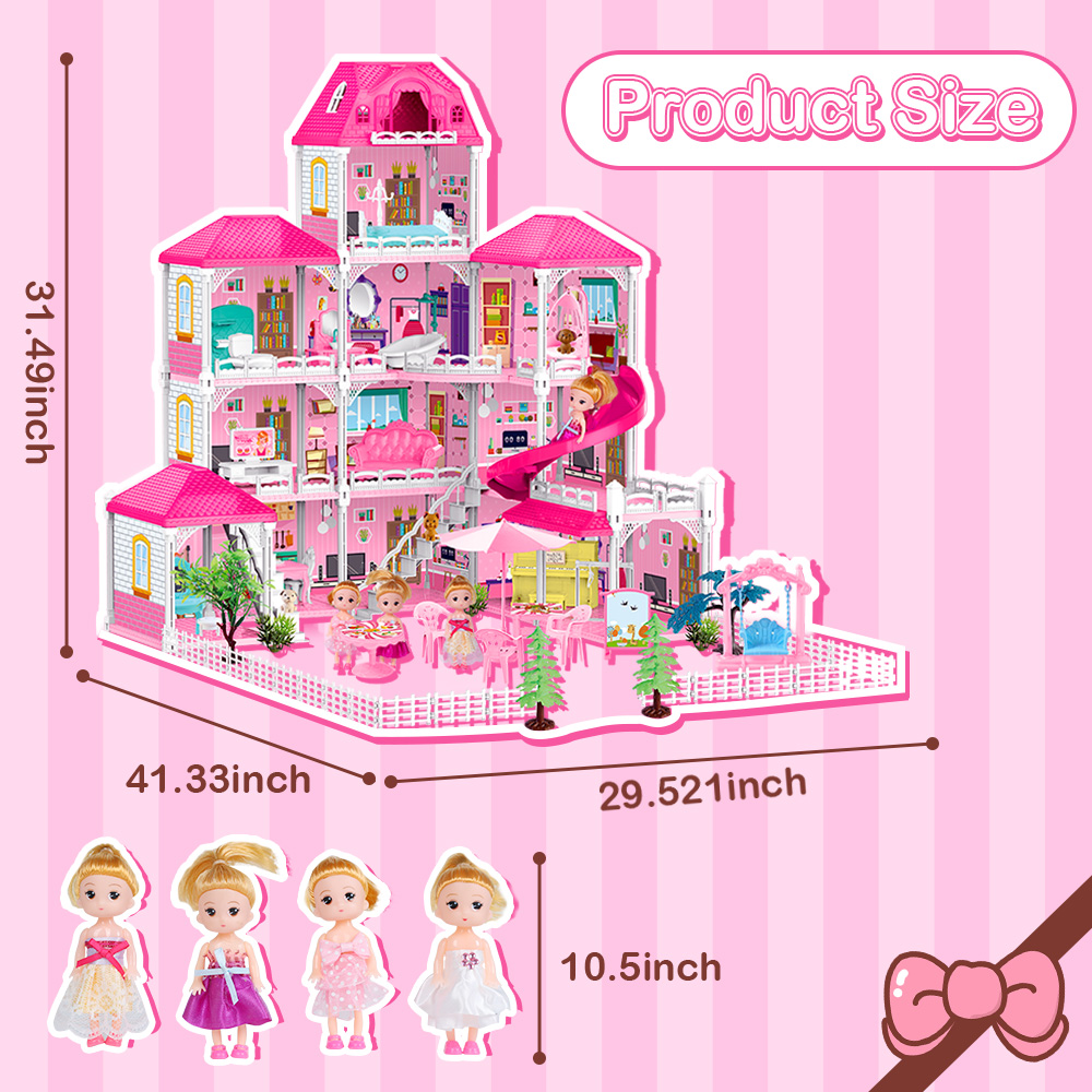 JoyStone Baby Doll Stroller Set Toys for Girls Toddler, Baby Doll Accessories and 2 Sets Doll Clothes for Realistic Pretend Play
