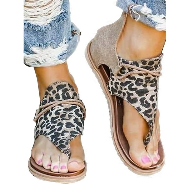 open toe comfort flats