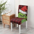 thumbnail image 3 of Chair Covers for Dining Room Chairs Stretch Christmas Printed Dining Chair Cover Set Of 6,Washable Elastic Christmas Kitchen Chair Slipcovers,Removable Seat Protector for Home or Party, 3 of 8
