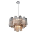 thumbnail image 4 of Crystorama Addis 9 Light Polished Chrome Chandelier - 22"W x 14.25"H x 22"D, 4 of 10