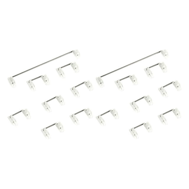 2X Mechanical Keyboard Cherry Mx Switch Pcb Mounted Cherry Stabilizer Clear Transparent Case