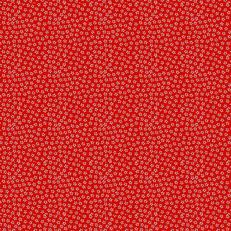 Sm Daisy Red Fabric