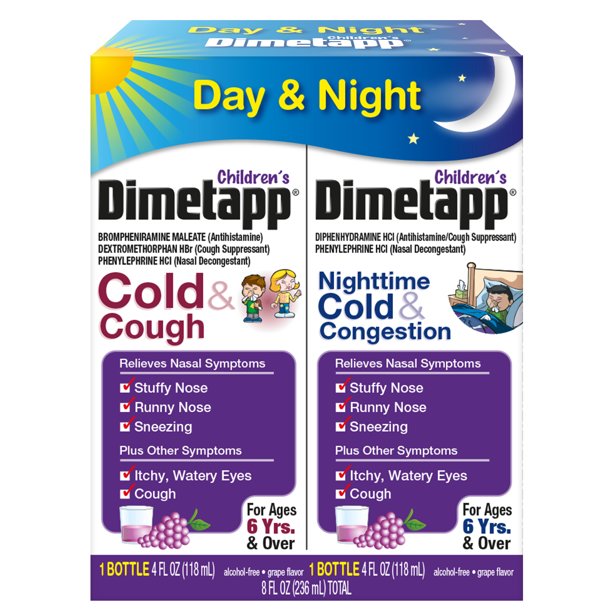 Children's Dimetapp Day & Night, Cold & Cough, Nighttime Cold