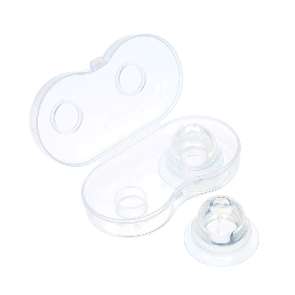 Twist Nipple Puller for Flat and Inverted Nipples Nipple Cups for Nursing Mommy/Women Medical Equipment White, 1 Inch 2 Pcs Nipple Corrector 