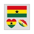 thumbnail image 1 of Bookk Country Temporary Stickers Water Transfer Face Decals, 1 of 5
