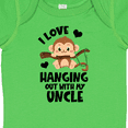 thumbnail image 4 of Inktastic Monkey I Love Hanging out with My Uncle Boys or Girls Baby Bodysuit, 4 of 5