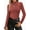 Burgundy, variant on Mock Turtleneck Long Sleeve Shirts for Women Fitted Thermal Undershirts Lightweight Trendy Tops
