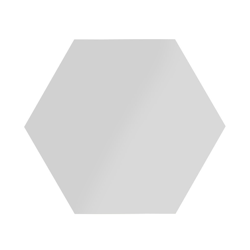 12pcs/set Hexagon Removable Acrylic Wall Stickers 3D Mirror Like