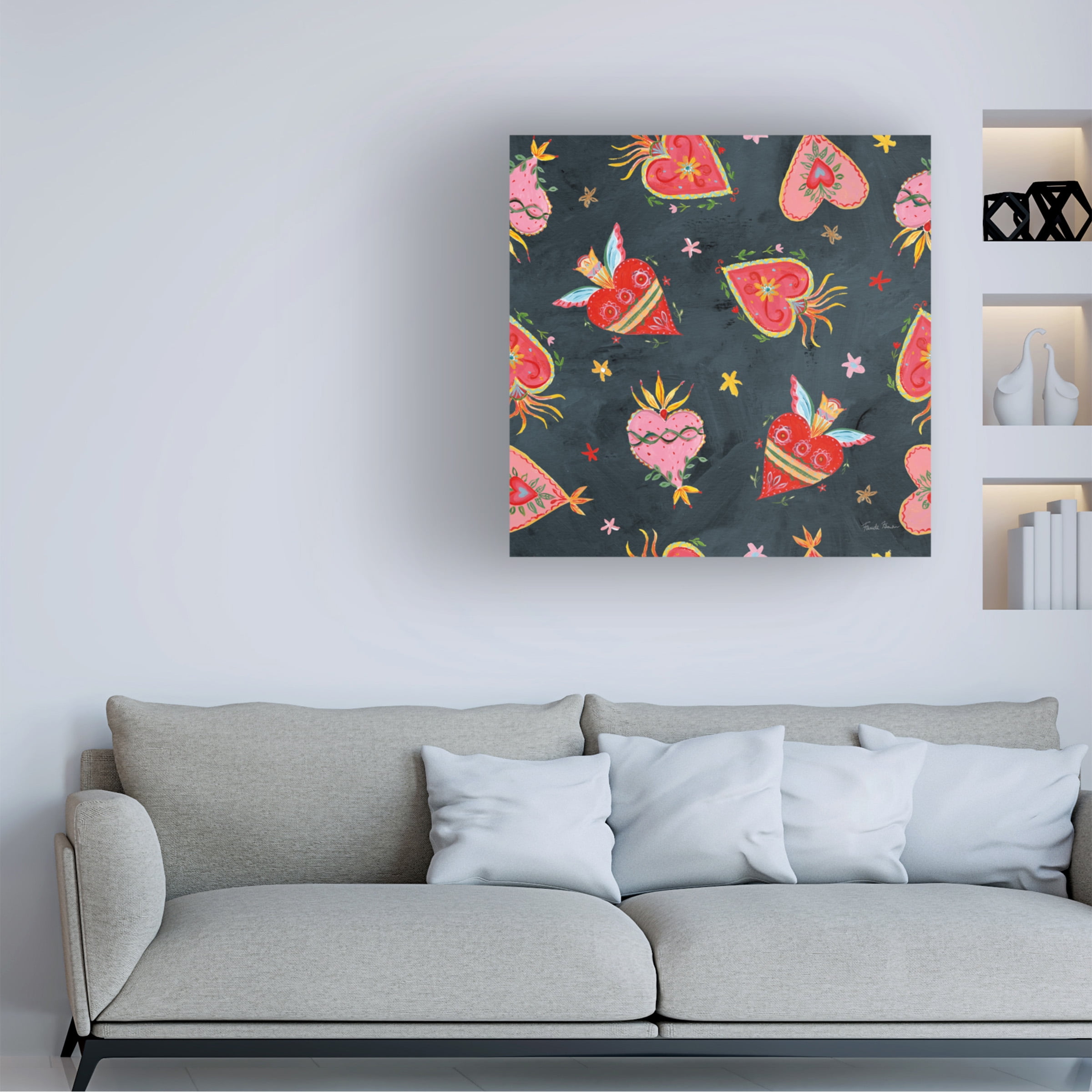 Becky Thorns 'Sweet Dreams Bunny Pattern IIIB' Canvas Art