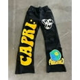 thumbnail image 1 of Embroidered Wide Leg Pants High Street Retro Trousers Women Street Hip-Hop Straight, 1 of 6