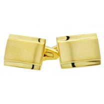 Mens Gold Plated Stainless Steel Cuff Links