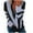 Gray, variant on Aoochasliy Ladies Tops Winter Clothes Tops Plus Size Long Sleeve Shirts Patchwork Pullover V-Neck Hoodies