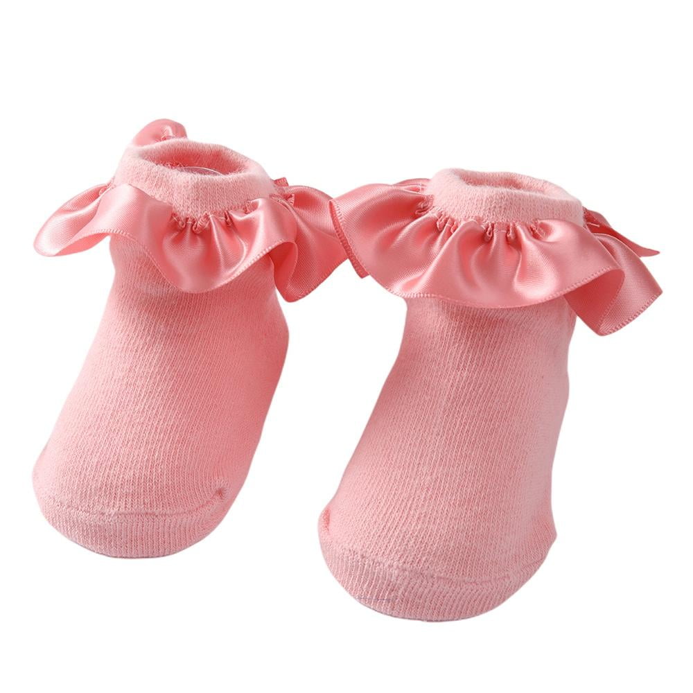 Baby Girl Socks Cotton Ruffle Princess Socks Ankle Socks Anti Slip