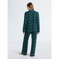 thumbnail image 3 of Joyspun Women’s Dreamy Soft Collection Long Sleeve Top and Pants Pajama Set, Sizes XS-4X, 3 of 5