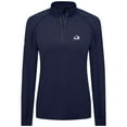 thumbnail image 2 of Women's Levelwear Navy Colorado Avalanche Kinetic Insignia Core Quarter-Zip Pullover Top, 2 of 3