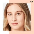 thumbnail image 6 of (2 pack) Maybelline Fit Me Dewy and Smooth Liquid Foundation, SPF 18, 105 Fair Ivory, 1 fl oz, 6 of 8