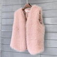 thumbnail image 7 of YDFCWXW 2025 Fashion Women Fur Vest Short Sleeveless Jacket Winter Warm Coats Outwear Comfy Soft Waistcoat Light Pink, M, 7 of 7