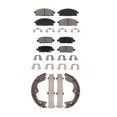 thumbnail image 1 of Transit Auto - Front Rear Ceramic Brake Pads And Parking Shoes Kit For 2006-2007 Nissan Quest KCN-100008, 1 of 2