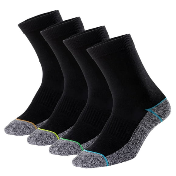 Kodal Copper Infused Crew Socks Business Athletic Moisture Wicking Odor Free Comfortable for All Day Wear (4 Pairs)