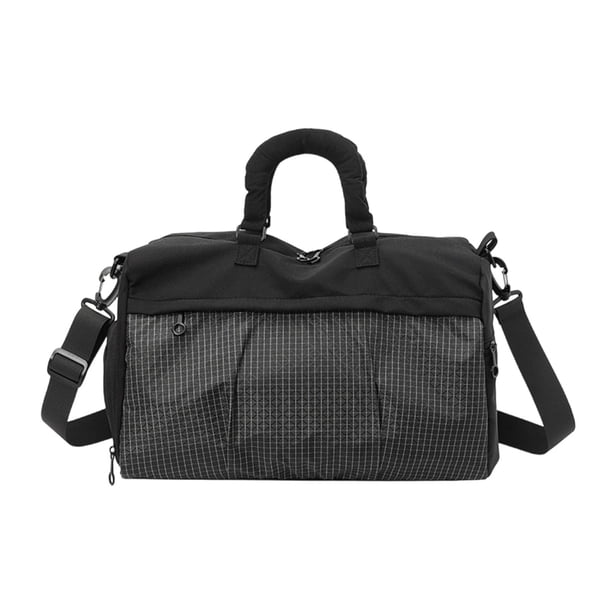 Bolsa de viaje con separación para ropa seca y mojada, ideal para viajes y salidas de golf. Negro