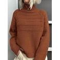 thumbnail image 2 of PRETTYGARDEN Women's Turtleneck Sweaters Fall Chunky Knit Pullover Long Sleeve Jumper Tops Trendy Winter Clothes, 2 of 6