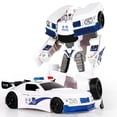 thumbnail image 2 of Figuras de acción de TransFormers de 17CM para niños, juguetes de transFormación en blanco Frío, camión de ingeniería, Mode KO, modelo de coche Robot, regalo para niños, 2 of 4
