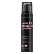 Pack of 4 b.tan I Want The Darkest Tan Possible 1 Hour Self Tan Mousse - 6.7 oz - Package may vary